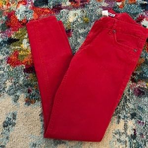 Express Red Skinny Jeans